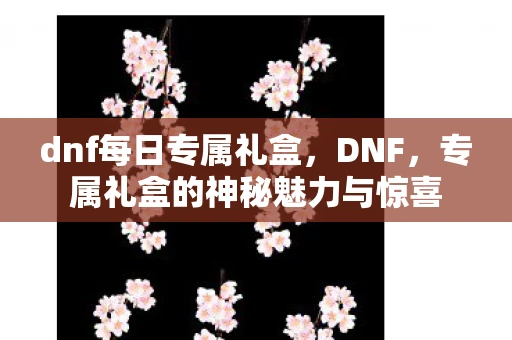 dnf每日专属礼盒，DNF，专属礼盒的神秘魅力与惊喜