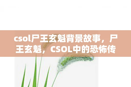 csol尸王玄魁背景故事，尸王玄魁，CSOL中的恐怖传奇