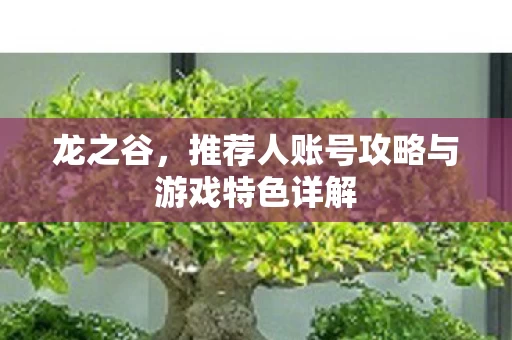 推荐人账号攻略与游戏特色详解图片