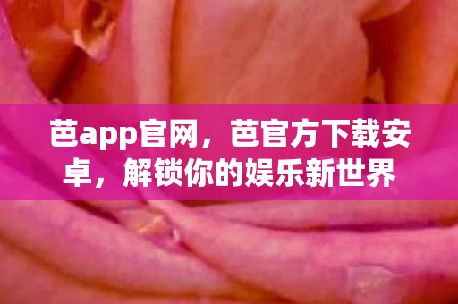 芭app官网，芭官方下载安卓，解锁你的娱乐新世界