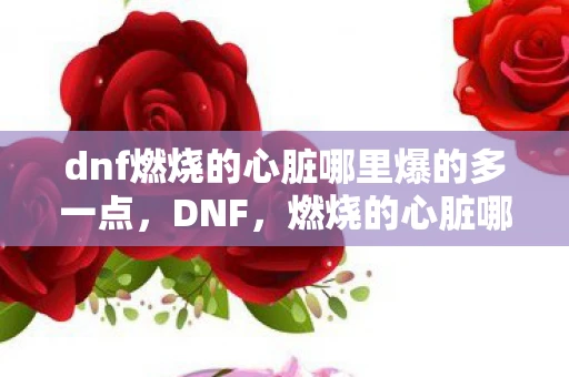 dnf燃烧的心脏哪里爆的多一点，DNF，燃烧的心脏哪里爆的多？揭秘高效掉落地点！