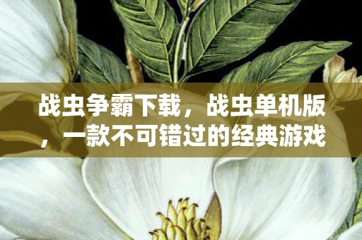 战虫争霸下载，战虫单机版，一款不可错过的经典游戏