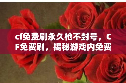 cf免费刷永久枪不封号,CF免费刷,揭秘游戏内免费获取装备与道具的真相 cf免费刷永久枪不封号,CF免费刷,揭秘游戏内免费获取装备与道具的真相