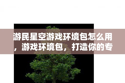 游民星空游戏环境包怎么用，游戏环境包，打造你的专属游戏世界