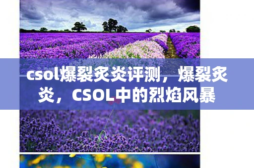 csol爆裂炙炎评测，爆裂炙炎，CSOL中的烈焰风暴