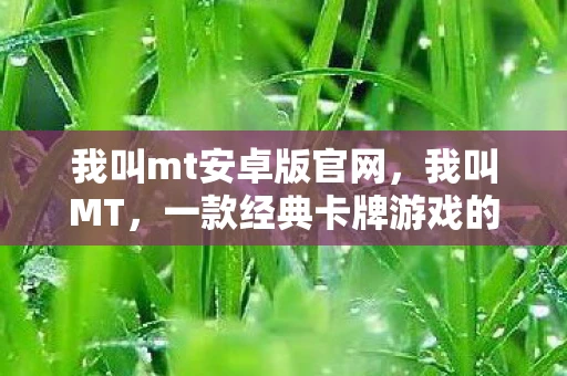 我叫mt安卓版官网,我叫MT,一款经典卡牌游戏的安卓版体验 我叫mt安卓版官网,我叫MT,一款经典卡牌游戏的安卓版体验