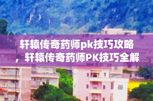 轩辕传奇药师pk技巧攻略，轩辕传奇药师PK技巧全解析