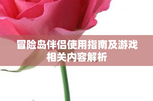 冒险岛伴侣使用指南及游戏相关内容解析图片