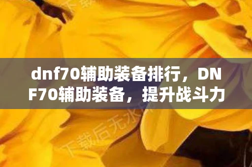 dnf70辅助装备排行,DNF70辅助装备,提升战斗力的必备神器 dnf70辅助装备排行,DNF70辅助装备,提升战斗力的必备神器
