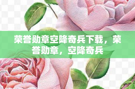 荣誉勋章空降奇兵下载，荣誉勋章，空降奇兵