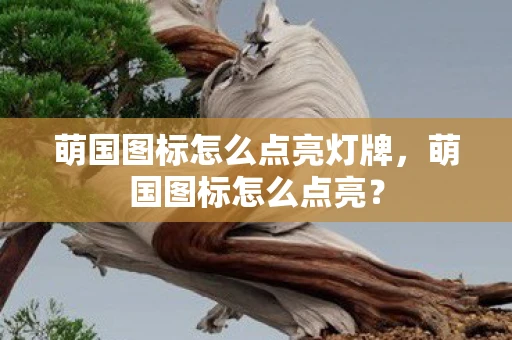 萌国图标怎么点亮灯牌，萌国图标怎么点亮？