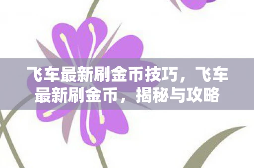 飞车最新刷金币技巧,飞车最新刷金币,揭秘与攻略 飞车最新刷金币技巧,飞车最新刷金币,揭秘与攻略