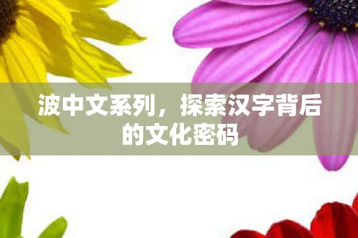 波中文系列，探索汉字背后的文化密码
