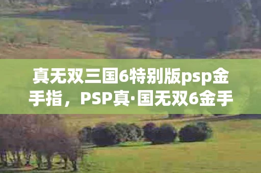 真无双三国6特别版psp金手指，PSP真·国无双6金手指使用指南，解锁无限可能的游戏体验