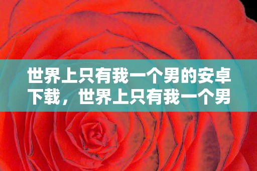 世界上只有我一个男的安卓下载，世界上只有我一个男安卓