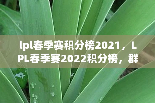lpl春季赛积分榜2021，LPL春季赛2022积分榜，群雄逐鹿，谁能问鼎？