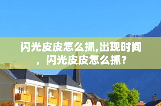闪光皮皮怎么抓,出现时间，闪光皮皮怎么抓？