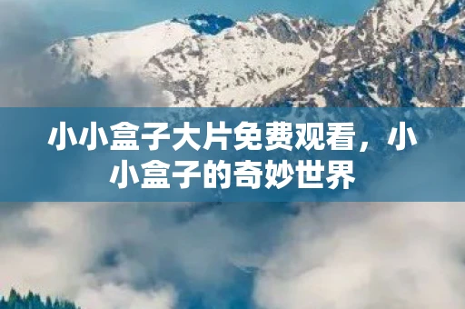 小小盒子大片免费观看，小小盒子的奇妙世界