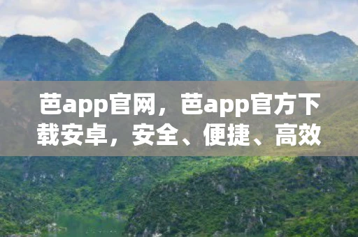 芭app官网，芭app官方下载安卓，安全、便捷、高效的下载指南