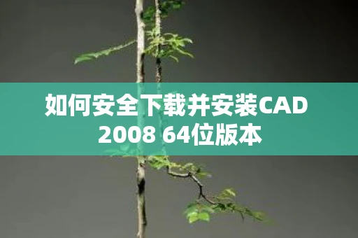 如何安全下载并安装CAD 2008 64位版本