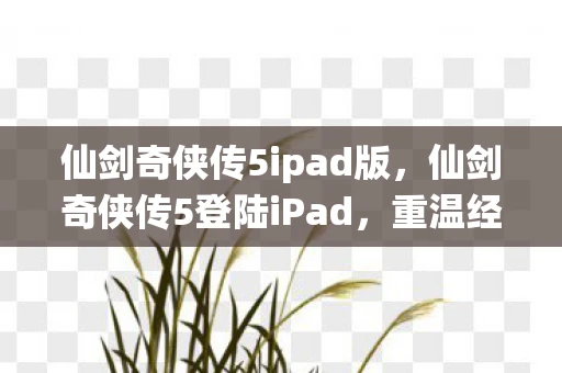 仙剑奇侠传5ipad版,仙剑奇侠传5登陆iPad,重温经典,再续前缘 仙剑奇侠传5ipad版,仙剑奇侠传5登陆iPad,重温经典,再续前缘