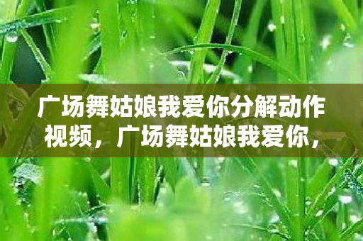 广场舞姑娘我爱你分解动作视频,广场舞姑娘我爱你,分解动作与情感共鸣 广场舞姑娘我爱你分解动作视频,广场舞姑娘我爱你,分解动作与情感共鸣
