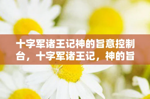 十字军诸王记神的旨意控制台，十字军诸王记，神的旨意