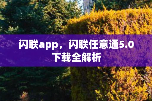 闪联app,闪联任意通5.0下载全解析 闪联app,闪联任意通5.0下载全解析