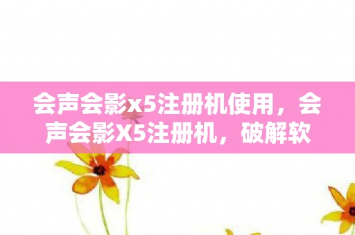 会声会影x5注册机使用,会声会影X5注册机,破解软件的风险与合法替代方案 会声会影x5注册机使用,会声会影X5注册机,破解软件的风险与合法替代方案