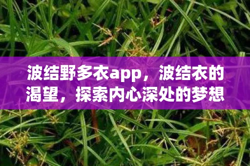 波结野多衣app,波结衣的渴望,探索内心深处的梦想与追求 波结野多衣app,波结衣的渴望,探索内心深处的梦想与追求