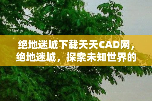 绝地迷城下载天天CAD网,绝地迷城,探索未知世界的冒险之旅 绝地迷城下载天天CAD网,绝地迷城,探索未知世界的冒险之旅