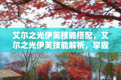 艾尔之光伊芙技能搭配，艾尔之光伊芙技能解析，掌握时空之力的神秘少女