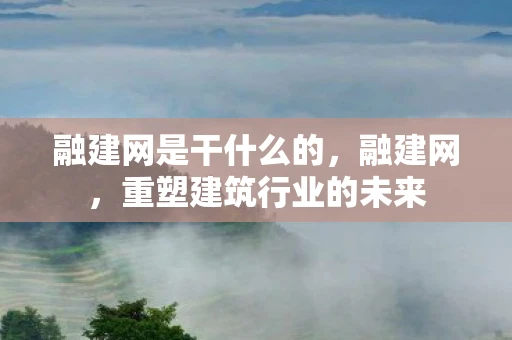 融建网是干什么的，融建网，重塑建筑行业的未来