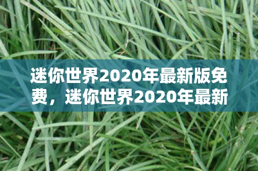 迷你世界2020年最新版免费，迷你世界2020年最新版，探索无限可能的创意沙盒游戏