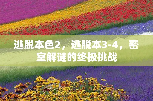 逃脱本色2,逃脱本3-4,密室解谜的终极挑战 逃脱本色2,逃脱本3-4,密室解谜的终极挑战