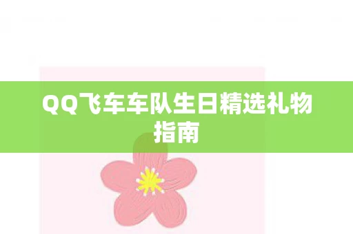 QQ飞车车队生日精选礼物指南图片
