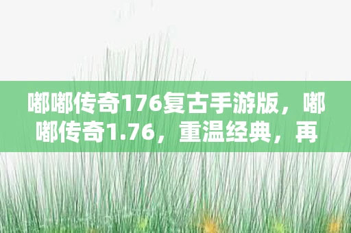 嘟嘟传奇176复古手游版，嘟嘟传奇1.76，重温经典，再续传奇
