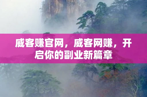 威客赚官网，威客网赚，开启你的副业新篇章