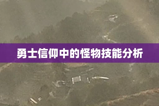 勇士信仰中的怪物技能分析图片