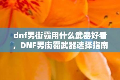 dnf男街霸用什么武器好看,DNF男街霸武器选择指南,打造最强街头霸主的利器 dnf男街霸用什么武器好看,DNF男街霸武器选择指南,打造最强街头霸主的利器