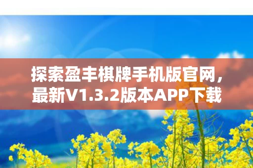 探索盈丰棋牌手机版官网图片