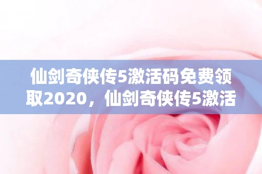 仙剑奇侠传5激活码免费领取2020，仙剑奇侠传5激活码免费领取，揭秘与解析