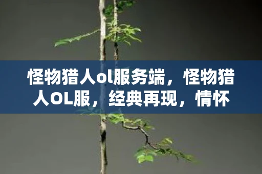 怪物猎人ol服务端，怪物猎人OL服，经典再现，情怀依旧