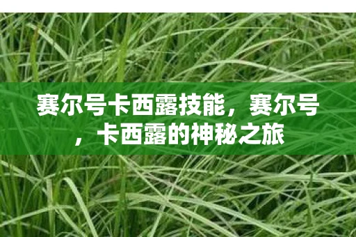 赛尔号卡西露技能，赛尔号，卡西露的神秘之旅