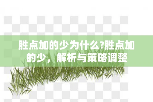 胜点加的少为什么?胜点加的少，解析与策略调整