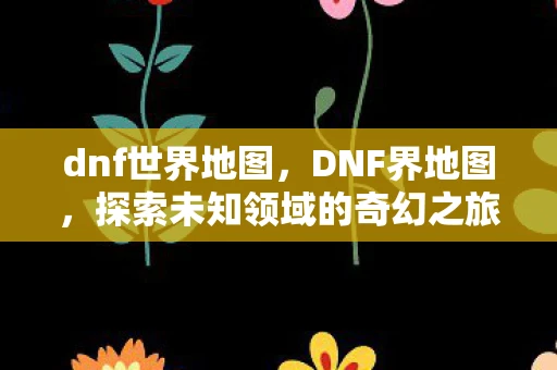 dnf世界地图，DNF界地图，探索未知领域的奇幻之旅