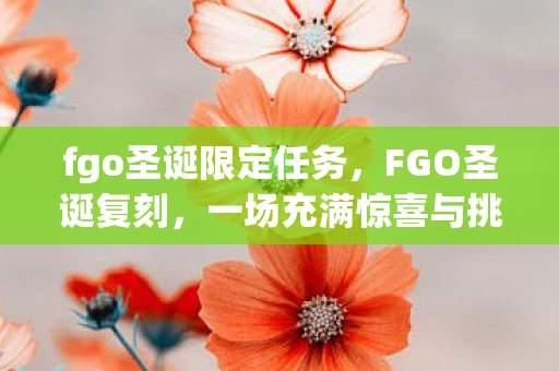 fgo圣诞限定任务，FGO圣诞复刻，一场充满惊喜与挑战的冬日盛宴