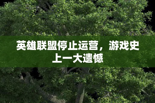 英雄联盟停止运营图片