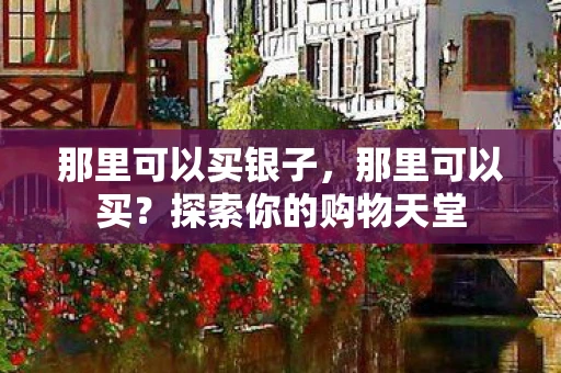 那里可以买银子,那里可以买?探索你的购物天堂 那里可以买银子,那里可以买?探索你的购物天堂
