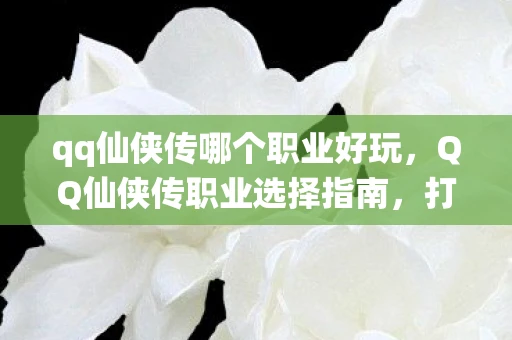 qq仙侠传哪个职业好玩，QQ仙侠传职业选择指南，打造你的专属仙侠之旅